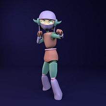 Gynoid_002. 3D, 3D Animation, 3D Design, 3D Character Design, and 3D Modeling project by wiznliz - 03.23.2020