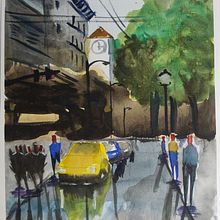 Meu projeto do curso: Paisagens urbanas em aquarela. Un proyecto de Arte urbano y Pintura a la acuarela de Francisco Albuquerque - 23.03.2020