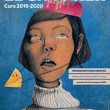 Cartel para el centro de formación teatral de Girona . Poster Design, and Traditional illustration project by marta salvador - 03.26.2019