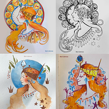 Meu projeto do curso: Técnicas de ilustração para desbloquear sua criatividade. Projekt z dziedziny Kreat i wność użytkownika deboramini - 23.03.2020