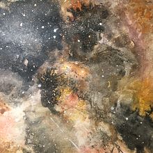 Galaxias Doradas. Fine Arts, Creativit, and Drawing project by Camila Rivera - 03.24.2020