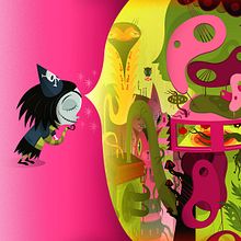 Scarygirl - Graphic Novel. Children's Illustration, Comic, Creativit, Digital Illustration, Traditional illustration, Stor, telling, and Vector Illustration project by Nathan Jurevicius - 09.01.2010
