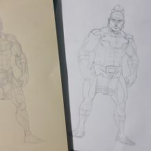 Mi Proyecto del curso: Ilustración para cómics: anatomía de un superhéroe. Traditional illustration project by Victor Cruz - 03.24.2020