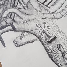 Examen 1 modelo 2 (desde casa) . Creativit, Drawing, Pencil Drawing, and Artistic Drawing project by alma_chaguacedac - 03.24.2020