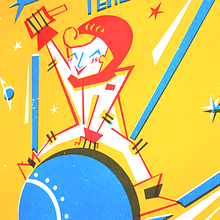 Serigrafias Intercosmos. Un projet de Illustration traditionnelle , et Sérigraphie de Ángela Alcalá Alcalde - 01.10.2019