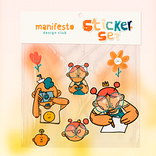 Sticker set. Animação, Animação 2D, e Animação de personagens projeto de Orlando Korzo - 30.03.2020