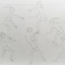 Examen de la Selectividad - Movimiento Gestual . Un progetto di Disegno a matita e Disegno artistico di Natalia Osuna Pérez - 24.03.2020