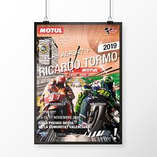CARTEL MOTOGP 2019. CIRCUIT RICARDO TORMO. Collage, Poster Design, Graphic Design, Events, and Traditional illustration project by Juan José Mejías Rodríguez - 11.17.2019