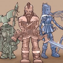 Vikingos Brujos / Migue. Un proyecto de Dibujo digital y Diseño de personajes de Miguel Angel Avila Silva - 07.04.2020