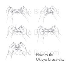 How to tie Ukiyyo bracelets - Sketched storyboard.. Un progetto di Product design, Illustrazione tradizionale, Stor e board di Niccolò Biagiotti - 25.03.2020