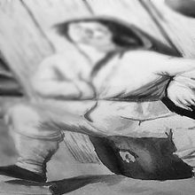 young man and rest. Un proyecto de Dibujo, Dibujo artístico, Diseño, Diseño gráfico, Ilustración tradicional y Pintura de Adan Gómez - 25.03.2020