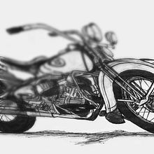 harley. Un proyecto de Bocetado, Creatividad, Dibujo, Dibujo realista, Diseño digital, Iluminación fotográfica e Ilustración tradicional de Adan Gómez - 25.03.2020