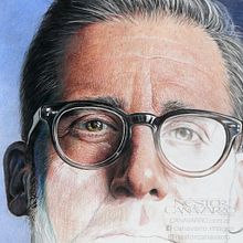 Steve Carell. Fine Arts, Drawing, Pencil Drawing, Artistic Drawing, Portrait Drawing, Realistic Drawing, and Traditional illustration project by Néstor Canavarro - 10.09.2020