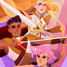 She-ra (Fanart). Digital Illustration project by Helder Oliveira - 12.01.2019