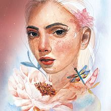 Mi Proyecto del curso: Retrato ilustrado en acuarela. Un projet de Beaux Arts, Dessin de portrait, Conception numérique, Illustration traditionnelle, Illustration botanique , et Aquarelle de Laura Pellini - 26.03.2020