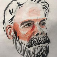 Mi Proyecto del curso: Cuaderno de retratos en acuarela. Desenho de retrato, e Pintura em aquarela projeto de Marisa Guijarro Regalado - 09.04.2020