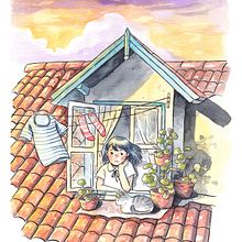 Sunset . Traditional illustration project by Daniela López Marín - 06.24.2018