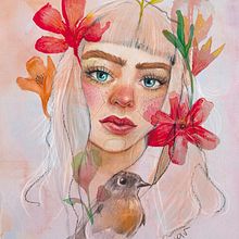 Mi Proyecto del curso: Retrato ilustrado en acuarela. Un projet de Dessin de portrait , et Aquarelle de uxueazkonailustracion - 06.04.2020