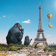 Gorila en Paris. Creativit project by Eduu Sandoval - 03.26.2020