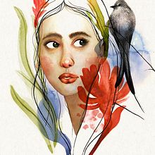 Mi Proyecto del curso: Retrato ilustrado en acuarela. Artes plásticas projeto de Paula Juan - 26.03.2020
