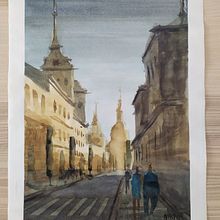 Mi Proyecto del curso: Paisajes urbanos en acuarela. Alcalá de Henares. Arquitetura, e Pintura em aquarela projeto de jmiidh - 27.03.2020