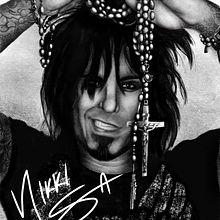 Nikki Sixx Portrait. Een project van  Beeldende kunst van Adrián Gutierrez Aguerri - 21.04.2020