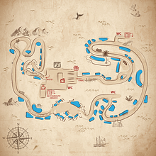 Diseño Mapa Acuario_App Móvil. Un proyecto de Diseño de apps, Ilustración digital y UX / UI de Helena Gómez Olmo - 01.03.2020