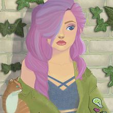 Mi Proyecto del curso: Técnicas digitales de retrato ilustrado.  project by cecisosa27 - 03.27.2020