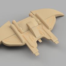 Mi Proyecto del curso: Introducción al diseño e impresión en 3D - SpaceShip. 3D, 3D Design, and 3D Modeling project by Rubén Roldán Crespo - 03.28.2020