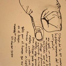 Cuarta mano de cinco. Drawing project by Oscar Hernández Gómez - 03.28.2020