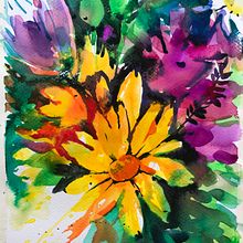 Watercolor. Free and expressive. Artistic Drawing, Creativit, Drawing, Fine Arts, Painting, Pencil Drawing, and Watercolor Painting project by Inna Pavlecka-Tumarkin - 03.28.2020