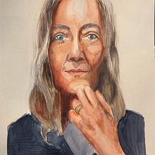 Patti en Acuarela :). Fine Arts, and Watercolor Painting project by yanimotta - 03.29.2020