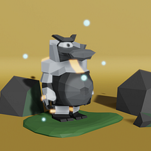 Grump, the big belly warrior from space!. 3D Character Design project by Jorge Villa - 03.29.2020