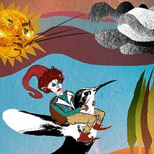 Escenografía Digital - El Follet Quimet - Teatro. Collage, Digital Illustration, and Children's Illustration project by Melissa Paolini K. - 03.29.2020
