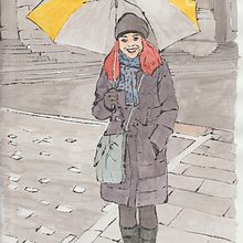 Bajo la lluvia (Blotted Line): De principiante a superdibujante. Un progetto di Disegno artistico di Ángel Simón Herráiz - 29.03.2020