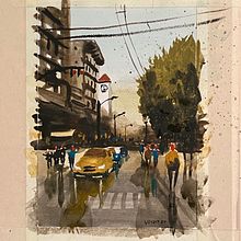 Mi Proyecto del curso: Paisajes urbanos en acuarela Ein Projekt aus dem Bereich Aquarellmalerei von David Pallarès - 29.03.2020