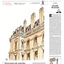 Málaga a trazos. Contraportadas de Diario SUR. Un projet de Dessin et Illustration architecturale de Luis Ruiz Padrón - 30.03.2020