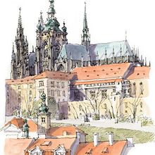 Guías a pie: Praga. Un progetto di Disegno e Illustrazione architettonica di Luis Ruiz Padrón - 30.03.2020