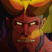 HellBoy (Anung un Rama). Digital Illustration, Traditional illustration, and Vector Illustration project by Sergio Rodríguez Rodríguez - 03.30.2020