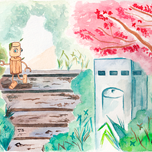 Mi Proyecto del curso: Ilustración en acuarela con influencia japonesa. Un proyecto de Bellas Artes, Ilustración tradicional y Pintura a la acuarela de Isi Cano - 30.03.2020