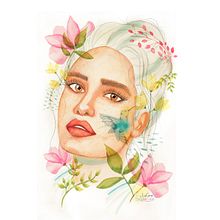 Mi Proyecto del curso: Retrato ilustrado en acuarela. Criatividade projeto de Carolina Bocaz Carrasco - 30.03.2020