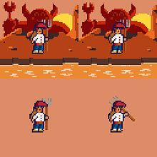 Mi Proyecto del curso: Animación de personajes en pixel art para videojuegos . 2D Animation, Character Animation, Game Development, and Pixel Art project by Gemel Aixut - 03.31.2020