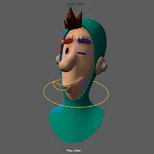 Mi Proyecto del curso: Rigging: articulación facial de un personaje 3D :D. 3D, Animation, 3D Animation, Creativit, App Development, 3D Design, App Design, and 3D Character Design project by Luis Palacios - 03.31.2020