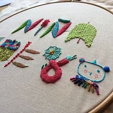My project in Introduction to Raised Embroidery course. Embroider project by Alli - 03.31.2020