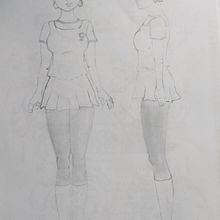 Pruebas: Creación de personajes manga . Desen în creion & Ilustrație tradițională de Marta Rodríguez Pía - 11.05.2020