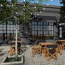 Proyecto del curso: Diseño de interiores para restaurantes. 3D Animation, and Architecture project by Vanina Alejandra Ghisolfo - 03.31.2020
