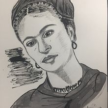 Mi Proyecto del curso: Introducción al retrato con tinta china y plumilla. Un proyecto de Dibujo de Retrato de Alexandra Cepeda - 31.03.2020