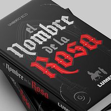 Diseño de portada de libro : El Nombre de la Rosa. H, Lettering, Lettering, and Digital Lettering project by Javier Piñol - 04.01.2020