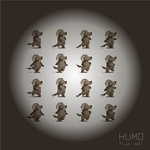 HUMO Pixel ART. Un progetto di Character design, Illustrazione tradizionale e Pixel art di Alejandro Mazuelas Kamiruaga - 01.04.2020