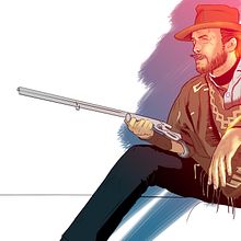 Clint Eastwood. Traditional illustration project by Pablo Durán - 07.05.2017